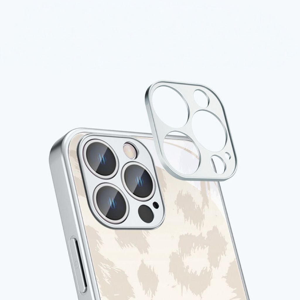 CryBaby Leopard Print Phone Case (Glass Back With Metal Frame)